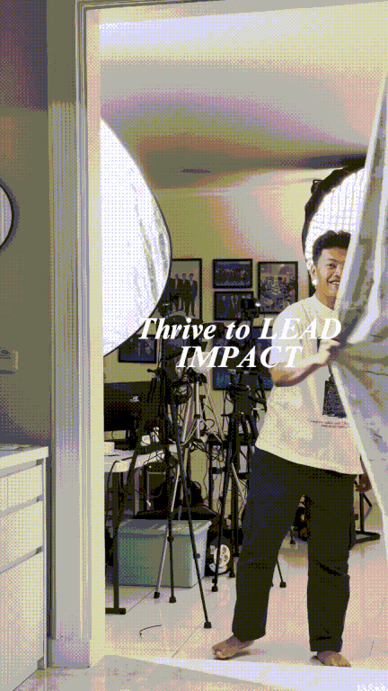 an abstract photo of a curved building with a blue sky in the background
