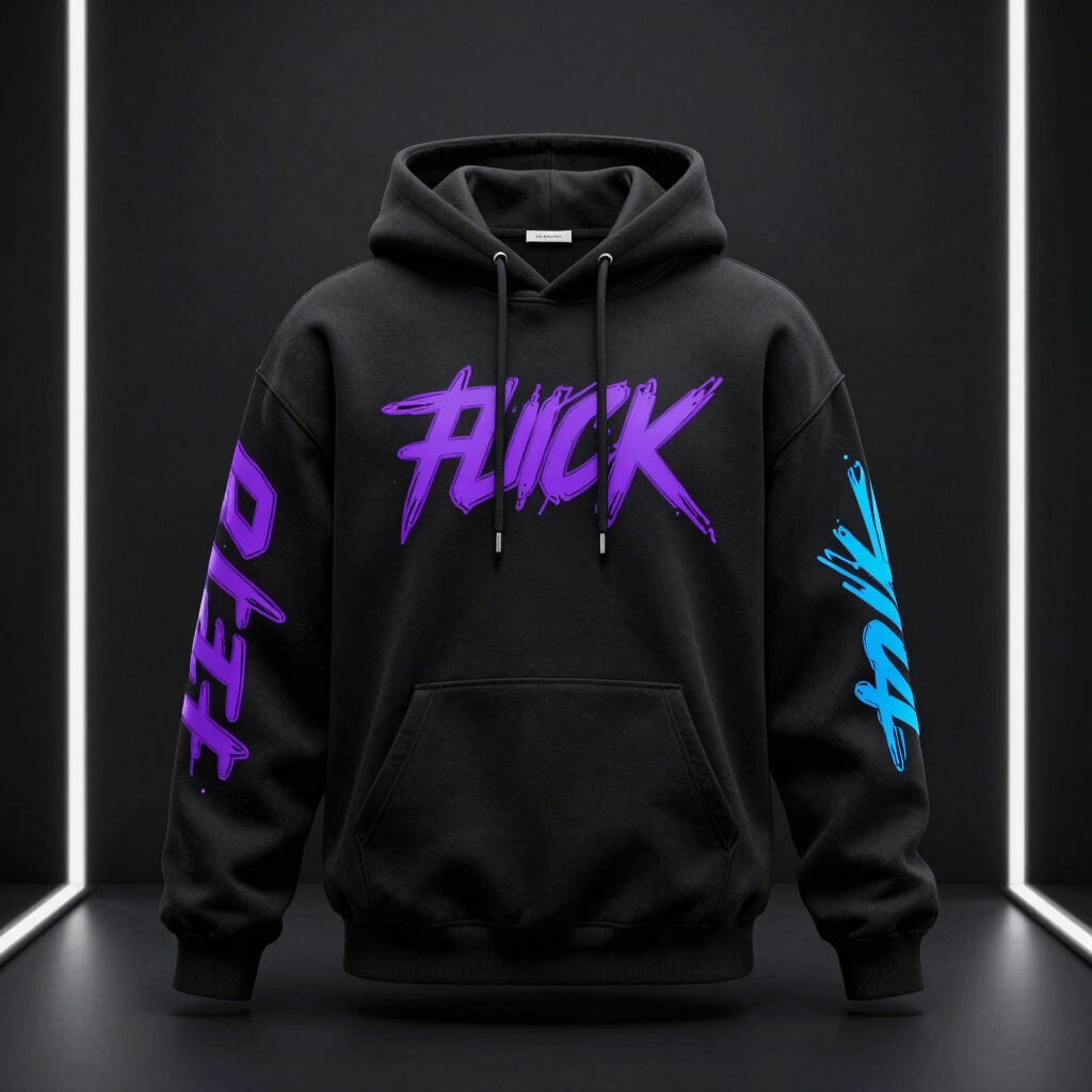 Neon Matrix Custom Hoodie