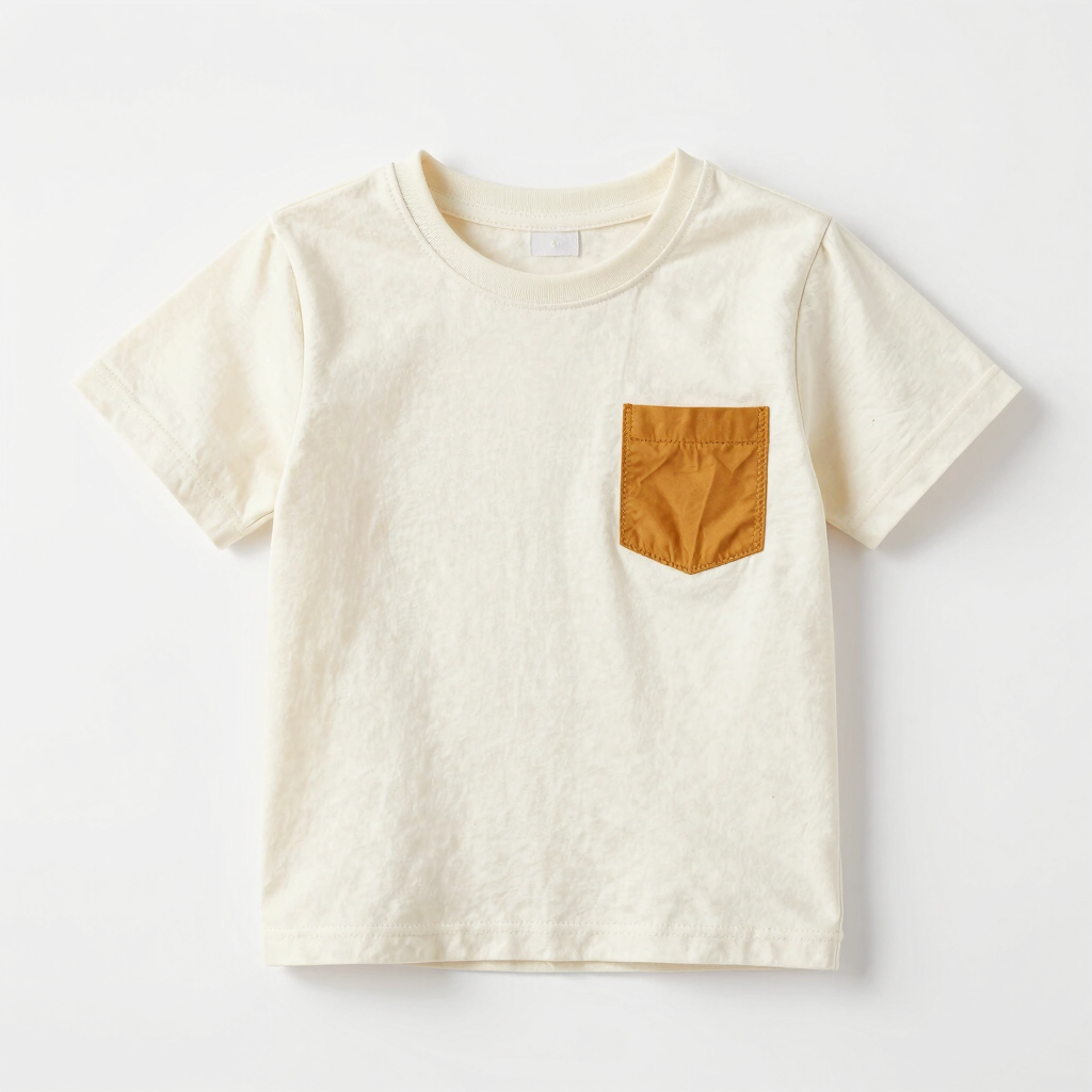 Le T-Shirt à Poche Contrastée