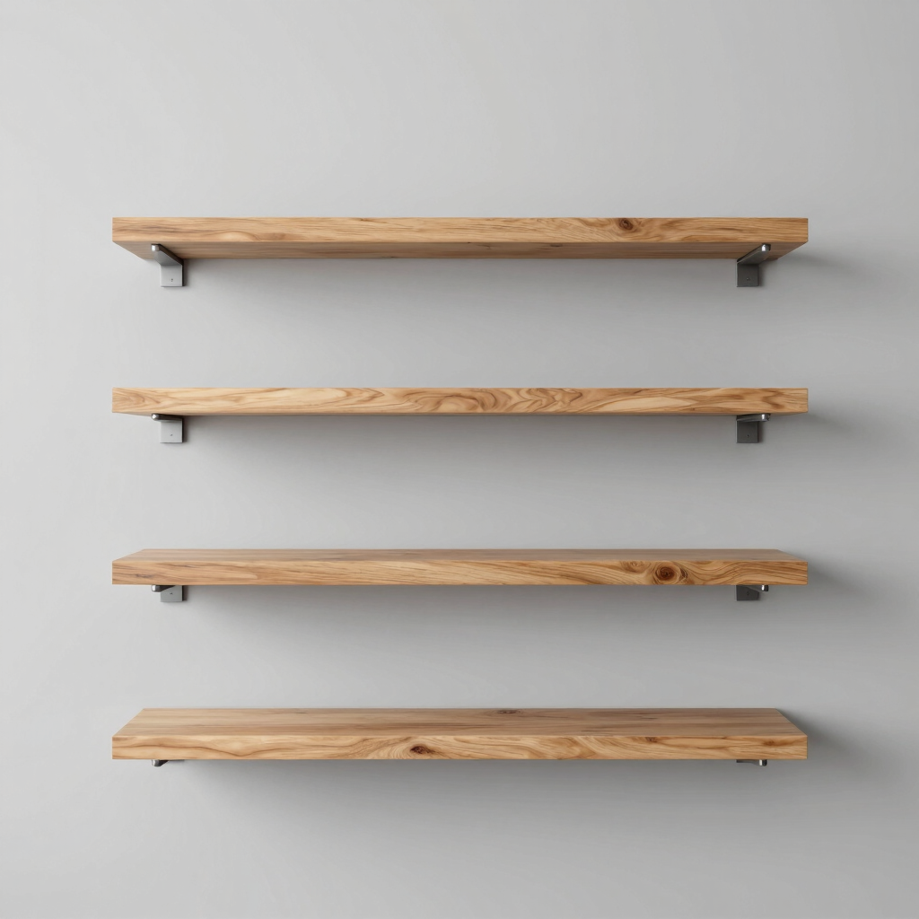 Shift Floating Oak Wall Shelves