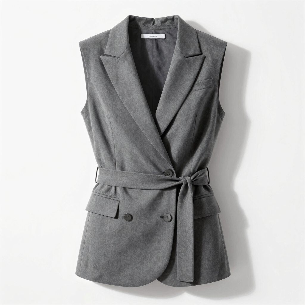 Structured Tailored Wrap Vest