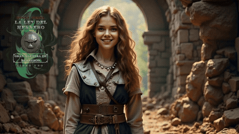 Begni, la protagonista de la novela La Ley del Herrero, recibe a un pequeño dragón blanco