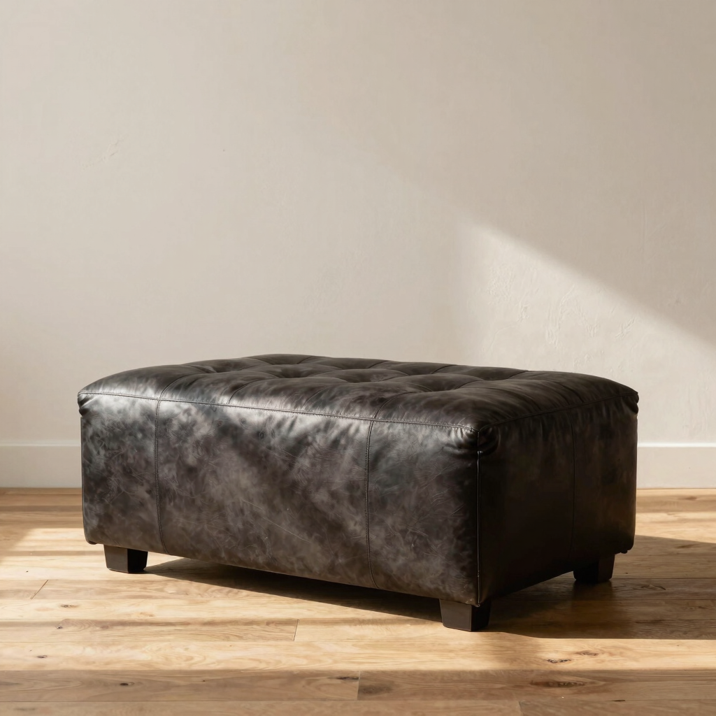 Soren Nubuck Coffee Ottoman