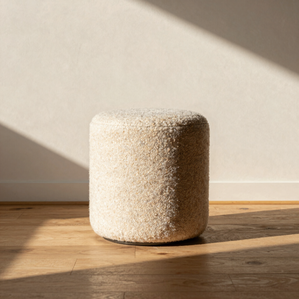 Lova Bouclé Storage Stool