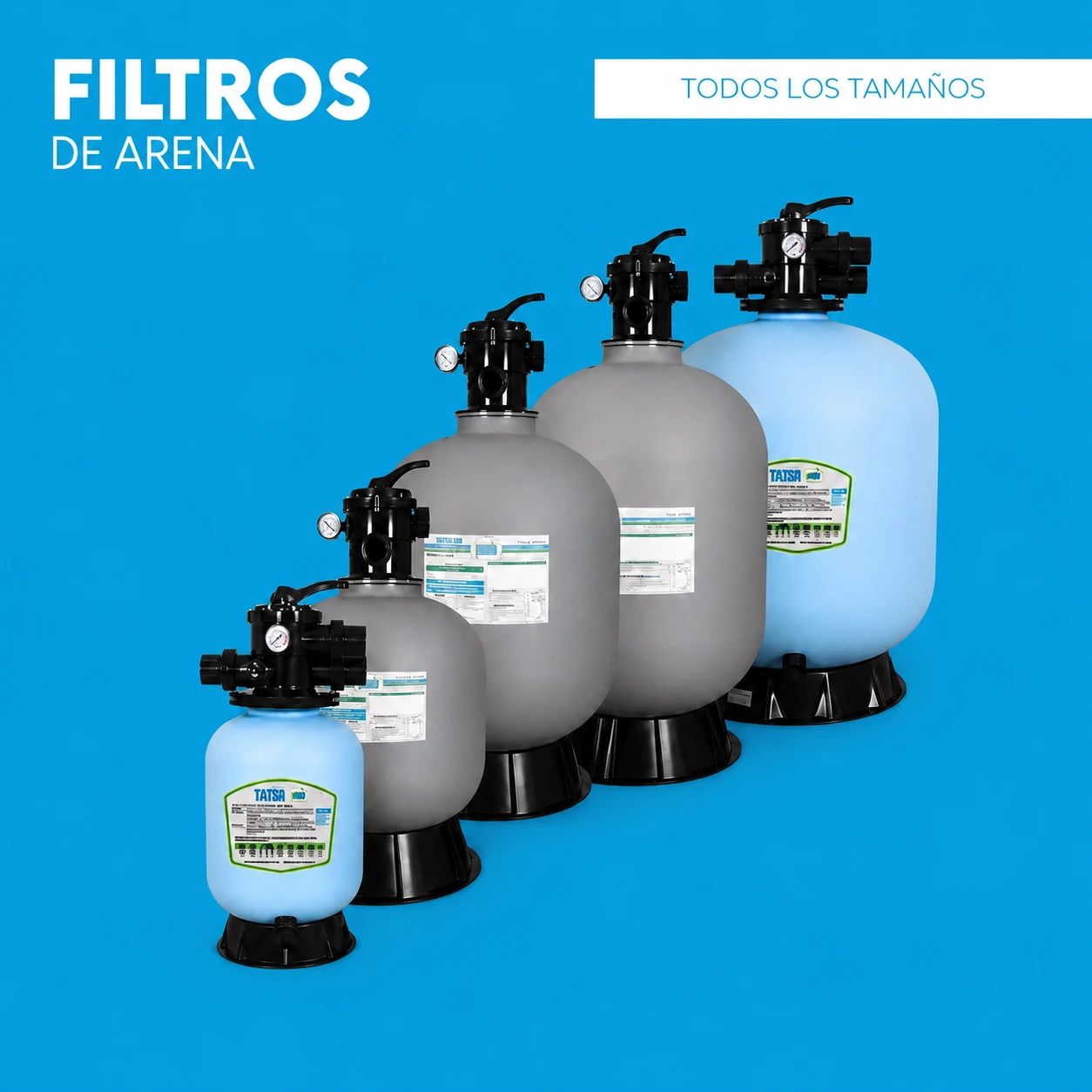 Filtros de arena para piscina