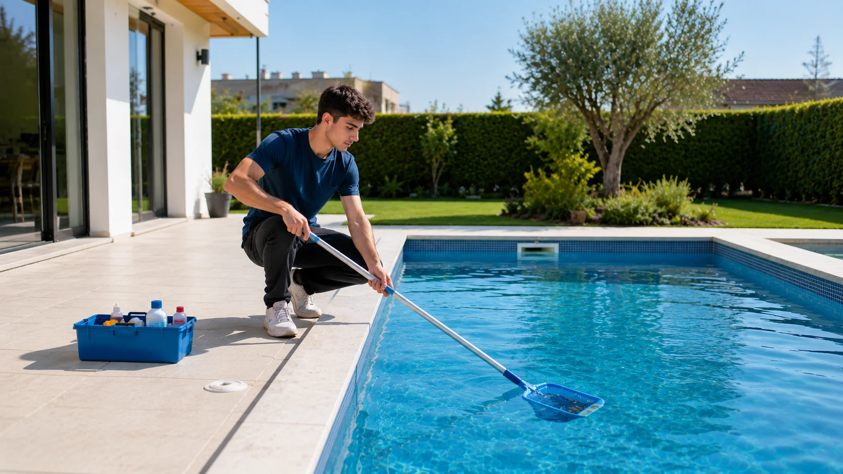 Servicio profesional de mantenimiento y limpieza de piscinas