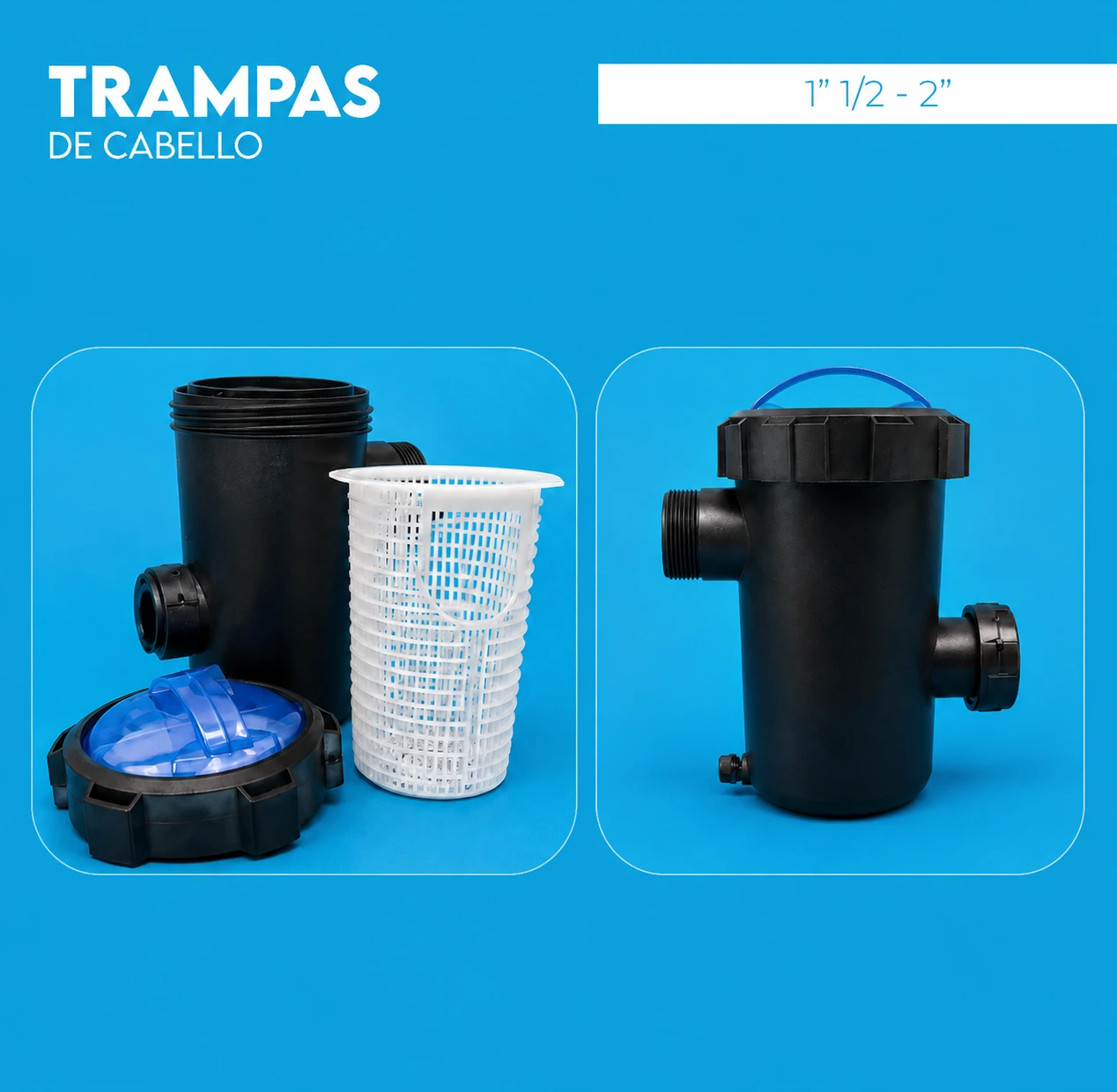 Trampas para cabello piscina