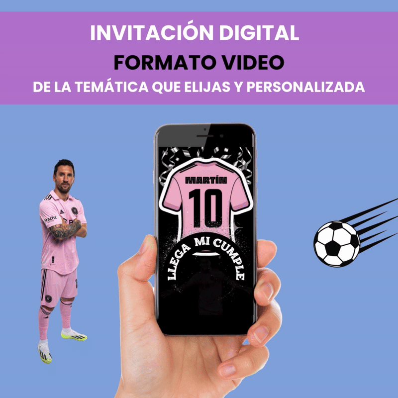 Invitación Infantil formato VIDEO Celebra.click