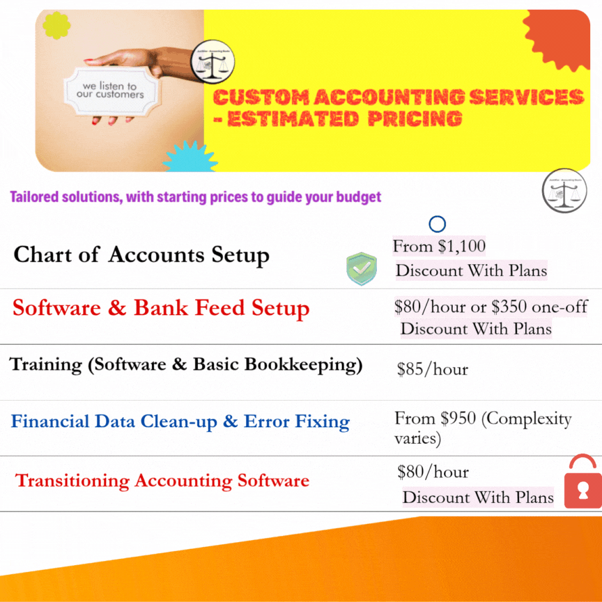 Chart of Accounts Setup & Maintenance – Starting from $1,100 (One-off), then monthly if continued ✔ 
