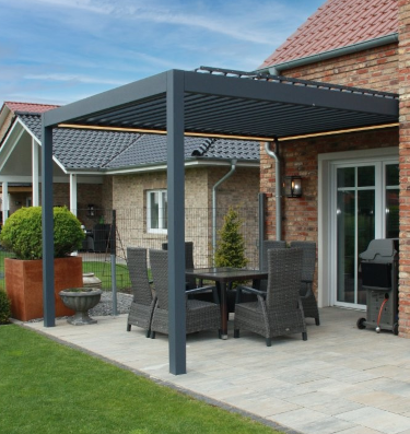 Sundial bioclimatic pergola