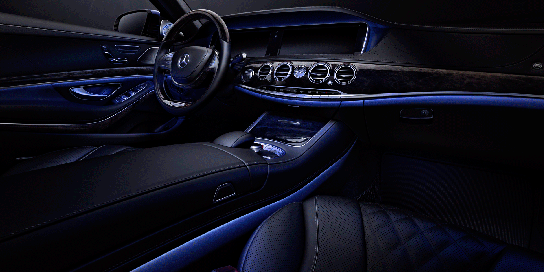 black and gray car interior