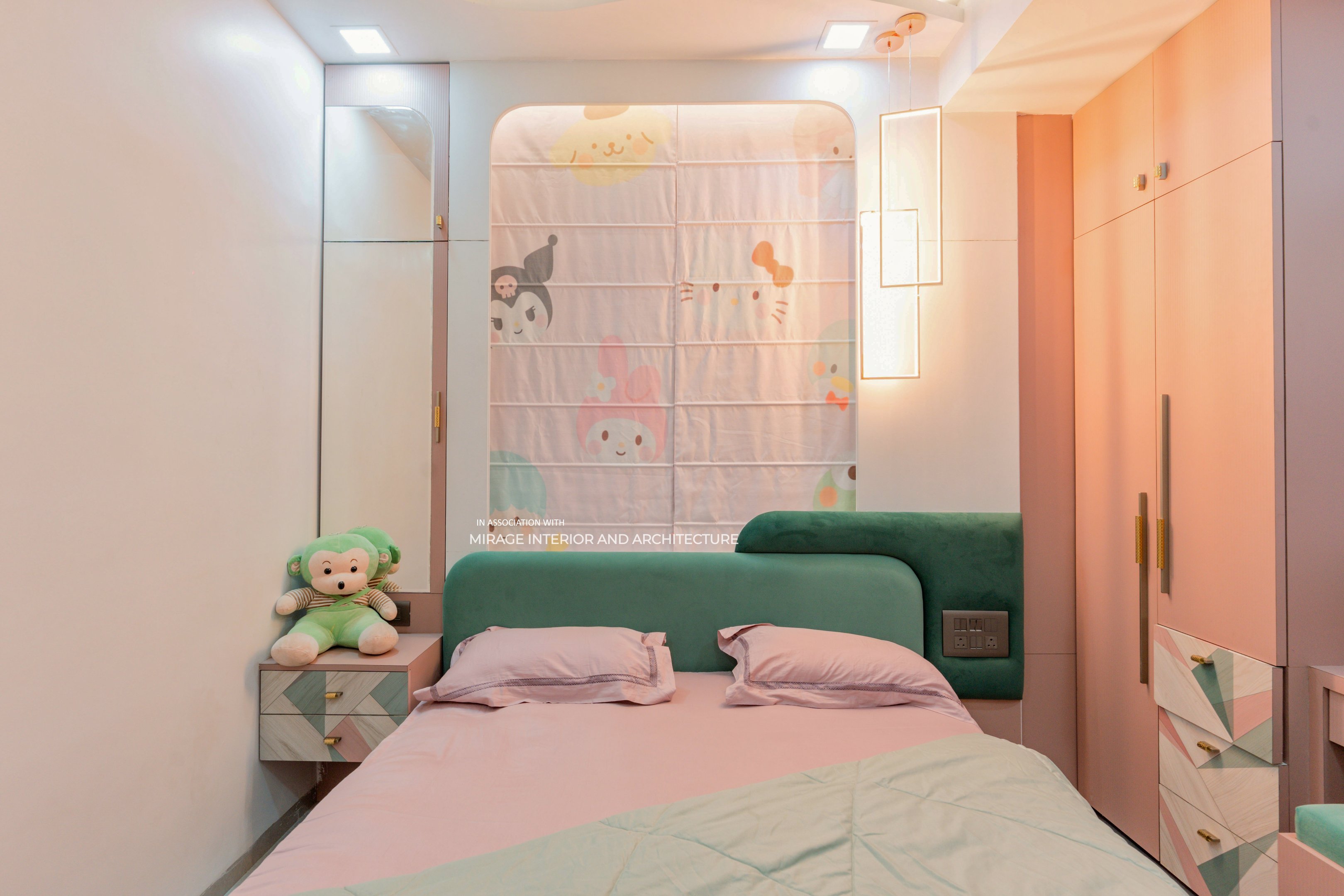 3BHK Bungalow Renovation - Interior Hues at Nagpur - 3bhk Interior Bungalow Kid S Bedroom Mirage Interior And Architecture Nagpur 1 D95DvkNE7PHN0QlB