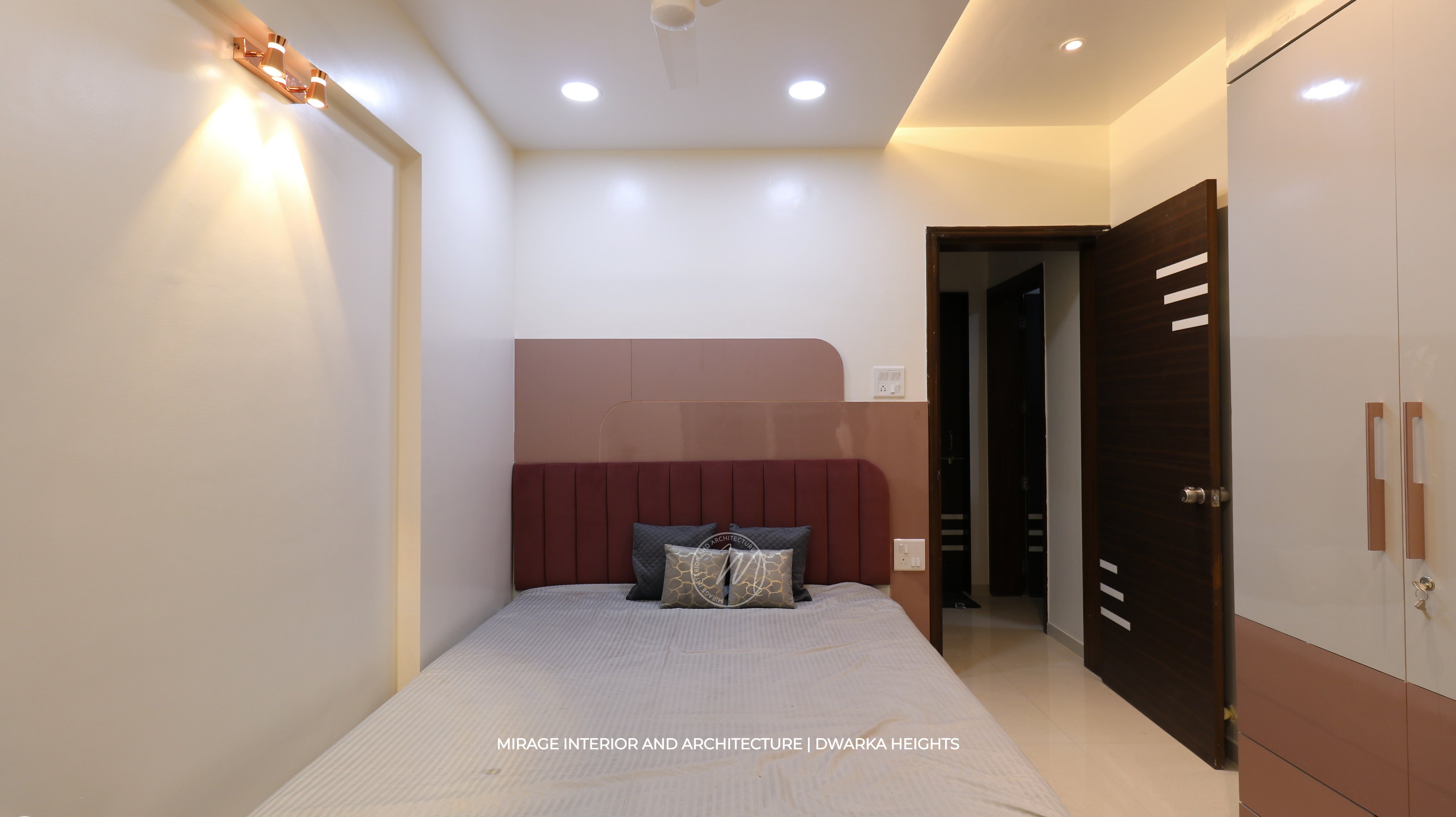 2BHK - New Neutral Beige Undertones Interior Pune Dwarka Bedroom Interior 1 Mirage Interior And Architecture MeP1jbwj6ZUb297R