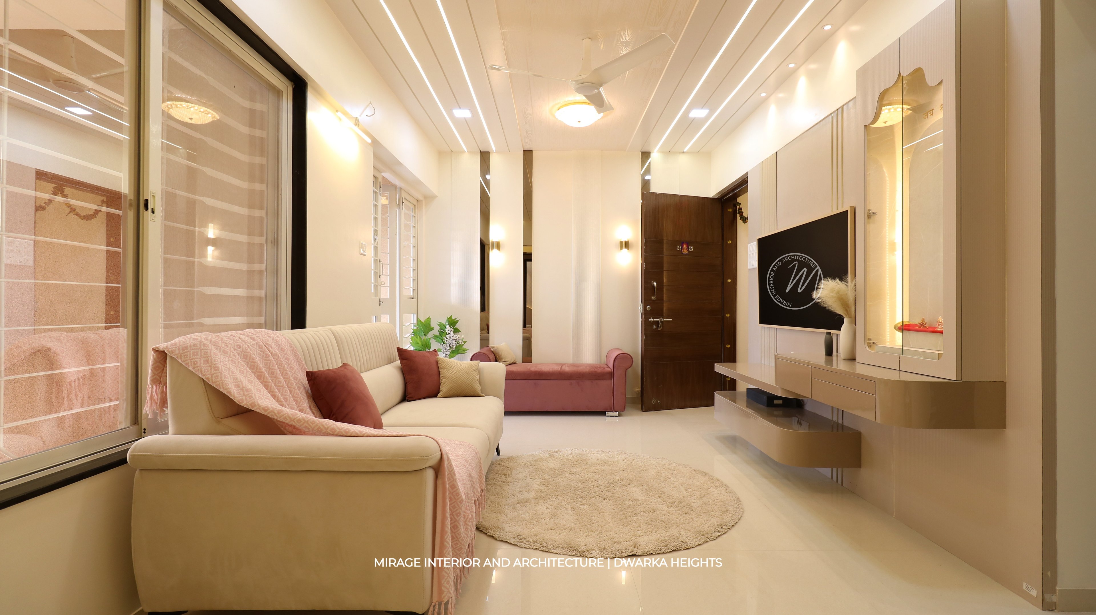 2BHK - New Neutral Beige Undertones Interior Pune Dwarka Living Interior 1 Mirage Inteiror And Architecture YNqpnP35glsMr7Pe