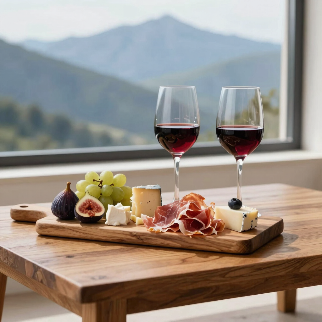 Artisanal Charcuterie & Wine Board