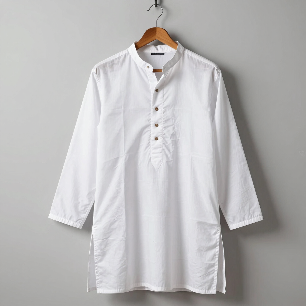Classic White Cotton Panjabi