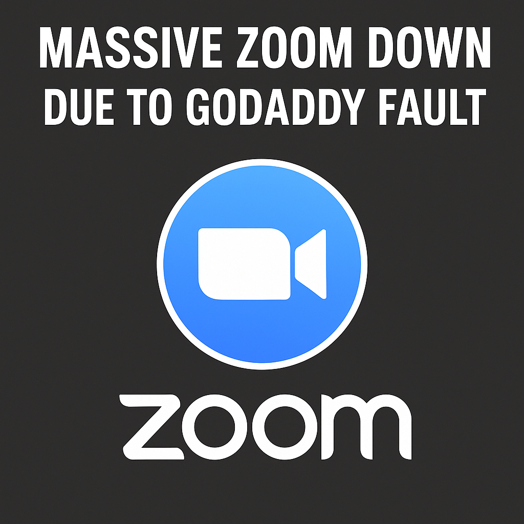 MASSIVE ZOOM DOWN DUE TO GODADDY FAULT