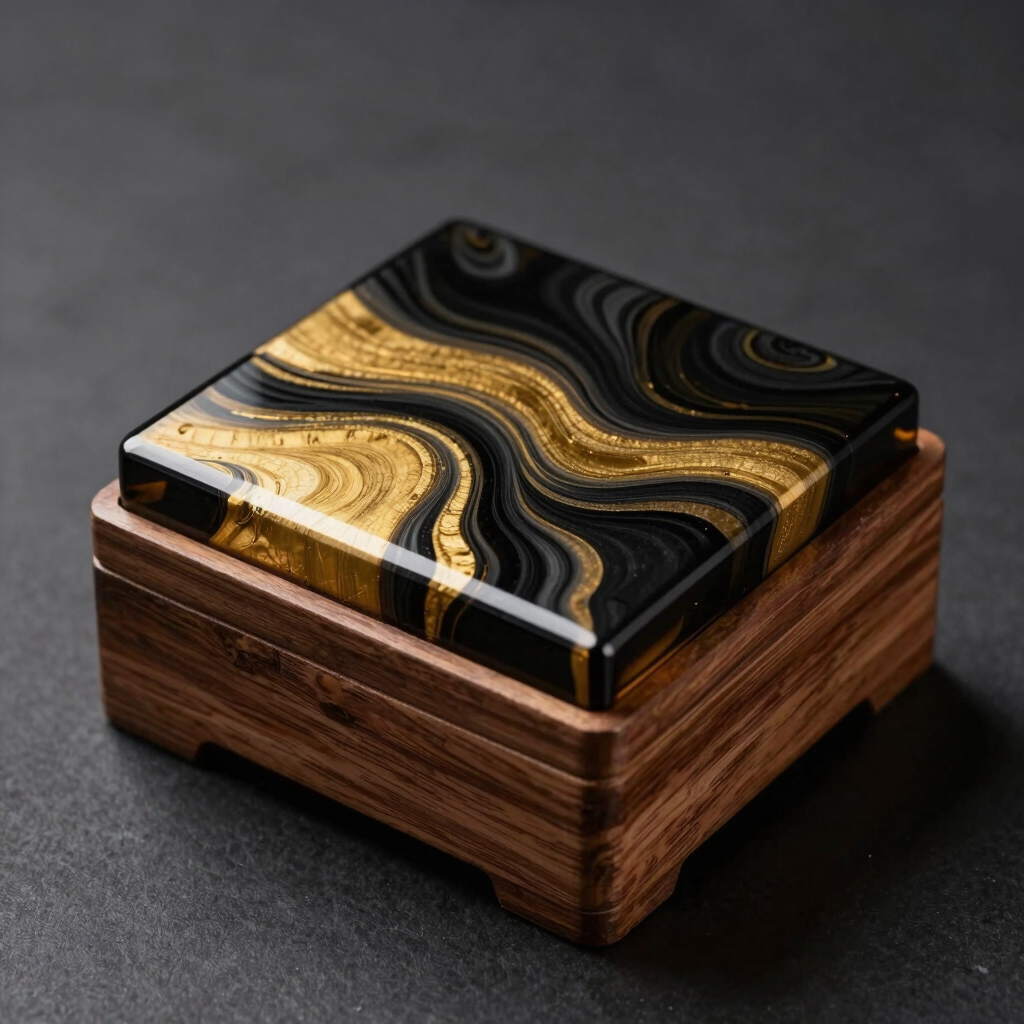 Ember & Ash Resin Jewelry Box