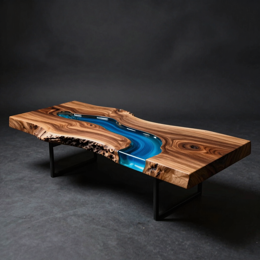 Cosmic Abyss Resin Coffee Table