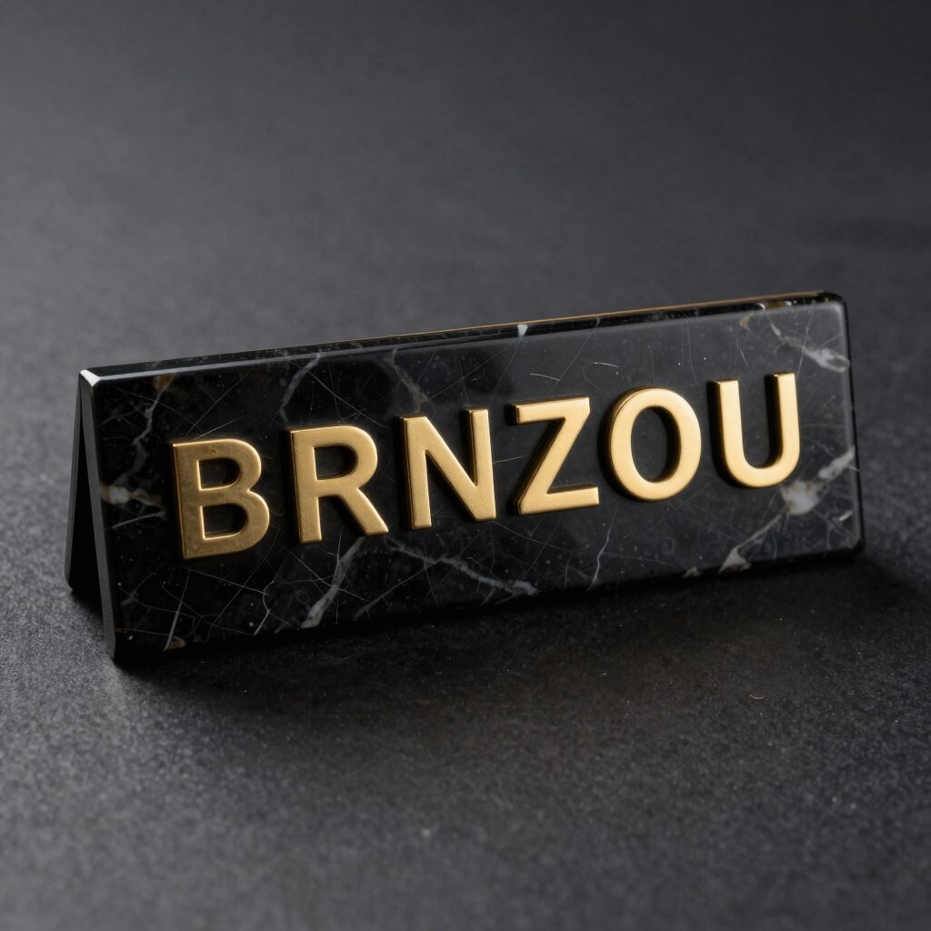 Personalized Resin Name Desk Sign