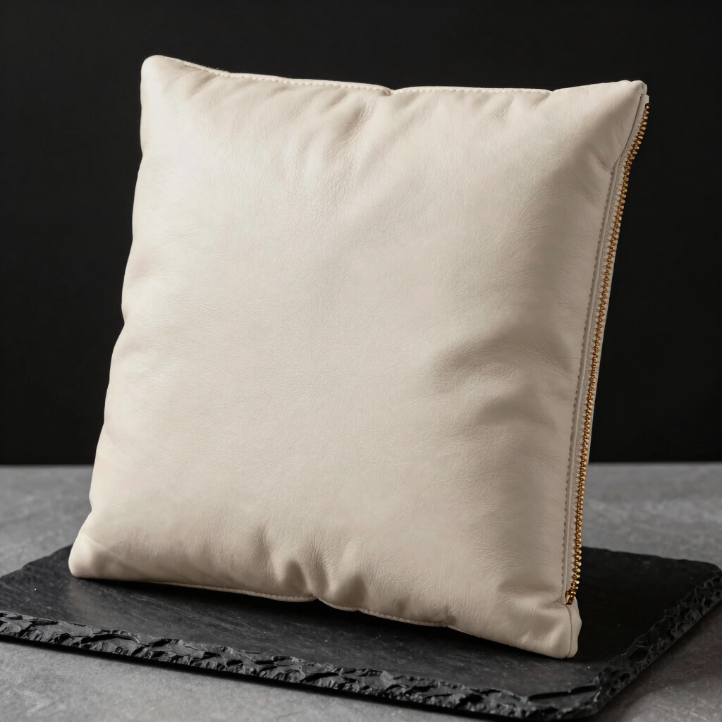 Vesper Hair-On Leather Cushion Cover