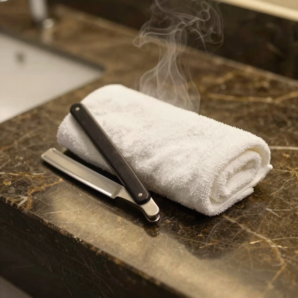 Rituale Barba Tradizionale con Panno Caldo