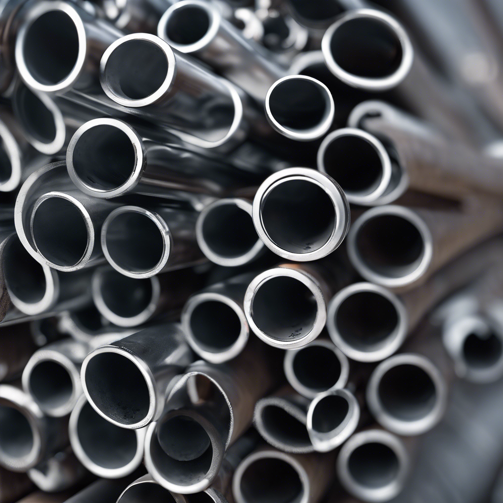 Pipes arranged neatly