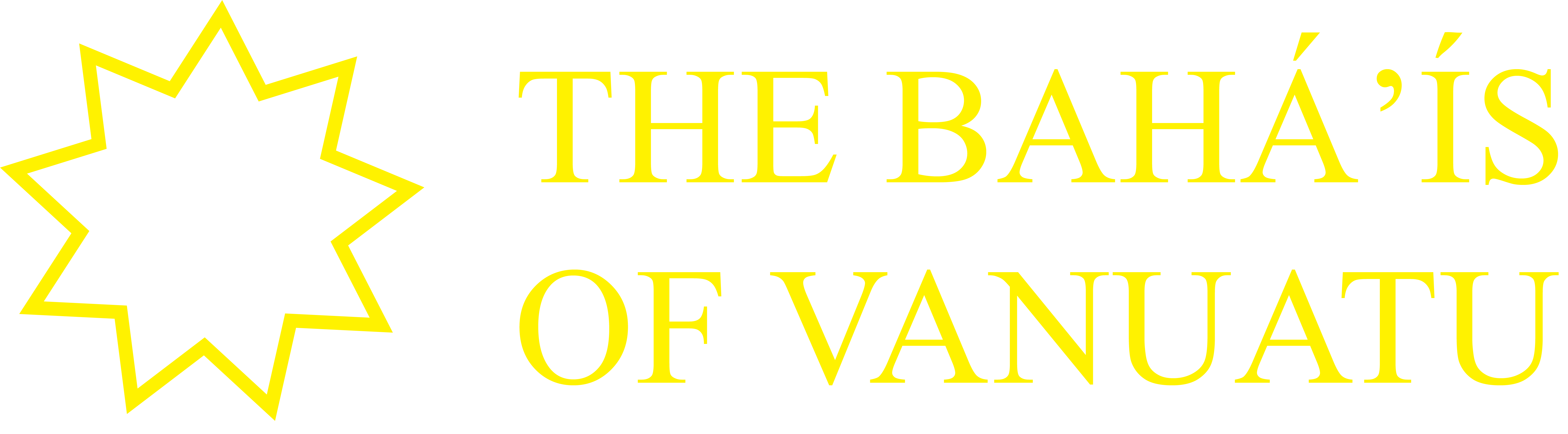 The Baha'is of Vanuatu logo