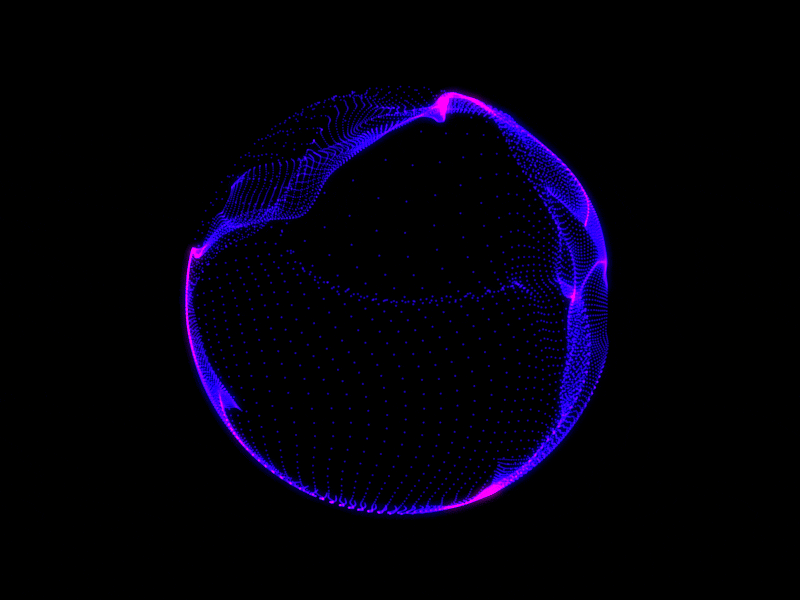 blue to purple moving ring - gif
