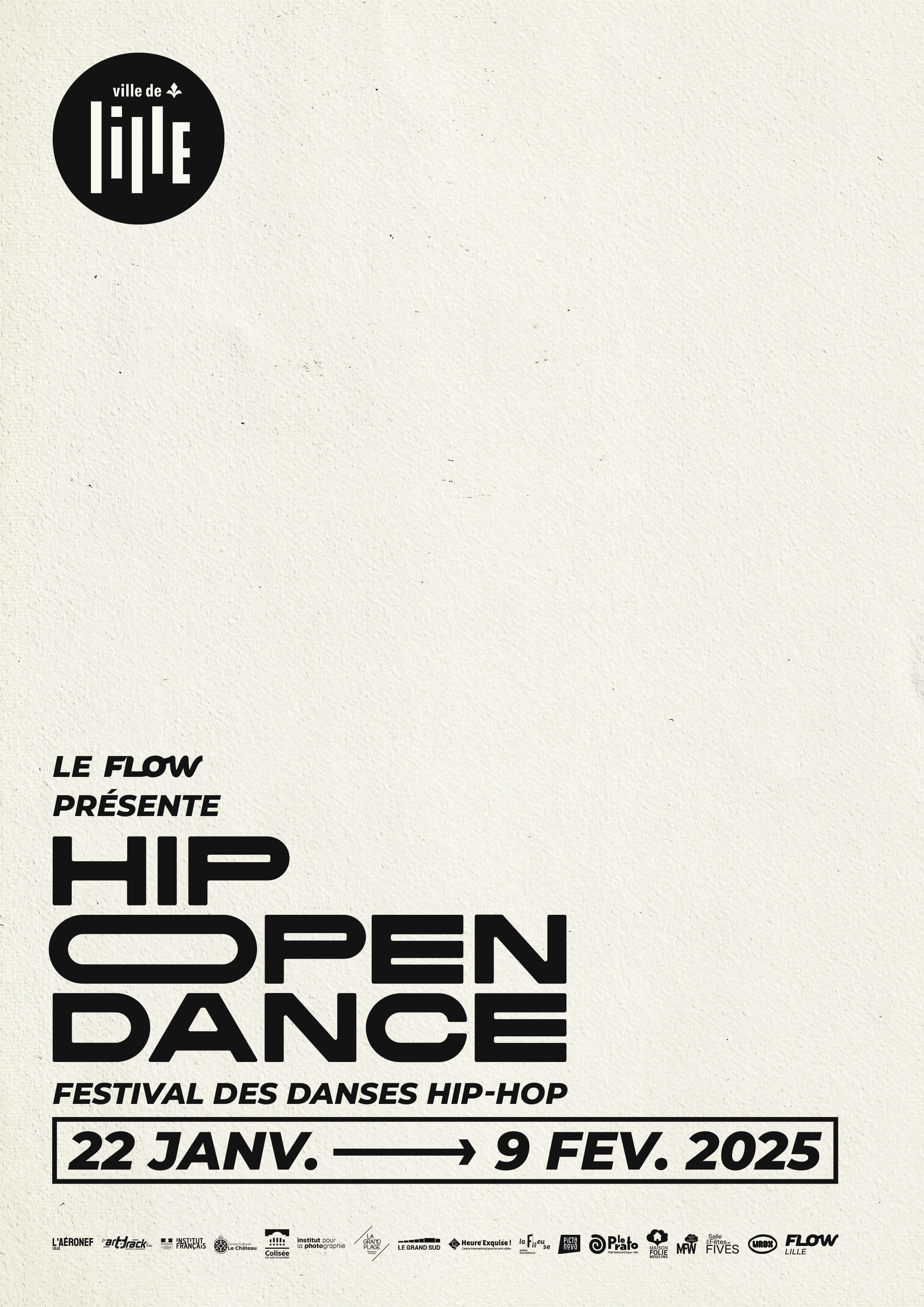 branding affiche hip-open dance flow lille