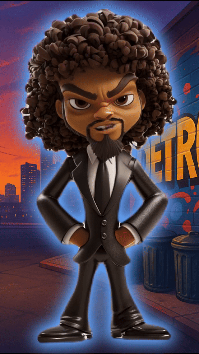 Uncle Slim in black suit GIF