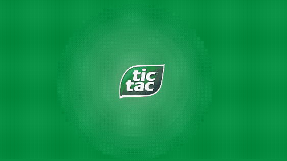 a green and white logo on a green background, student eat white tic tac