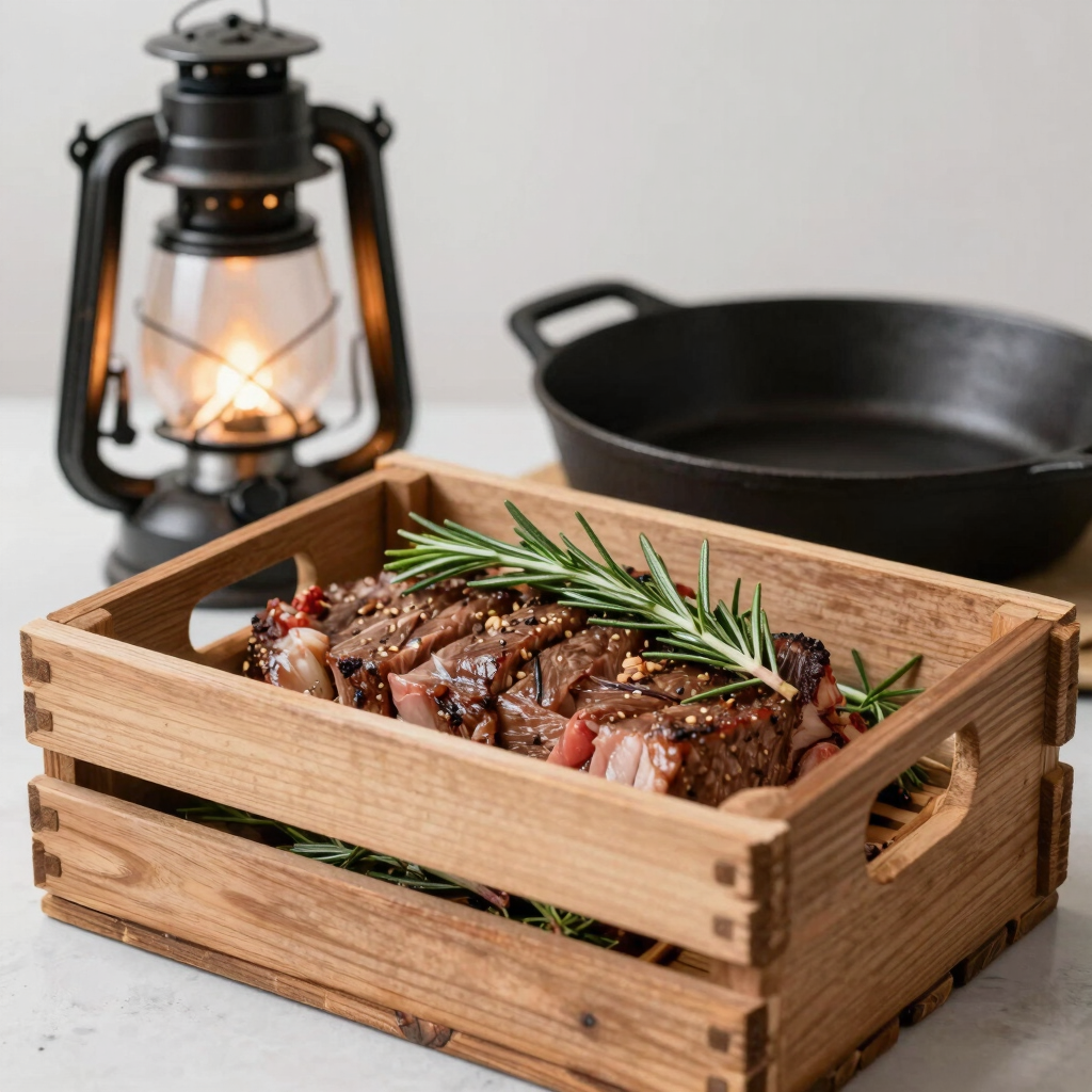 Campfire Cast-Iron Dinner Basket