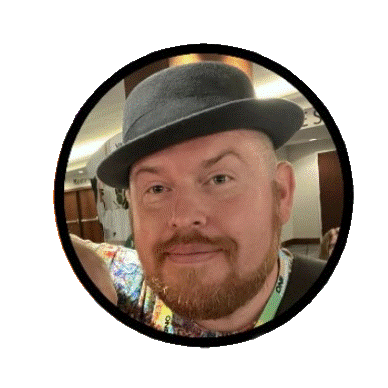 a voice actor with a hat on casey finnigan