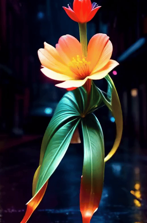 gif dance fleur