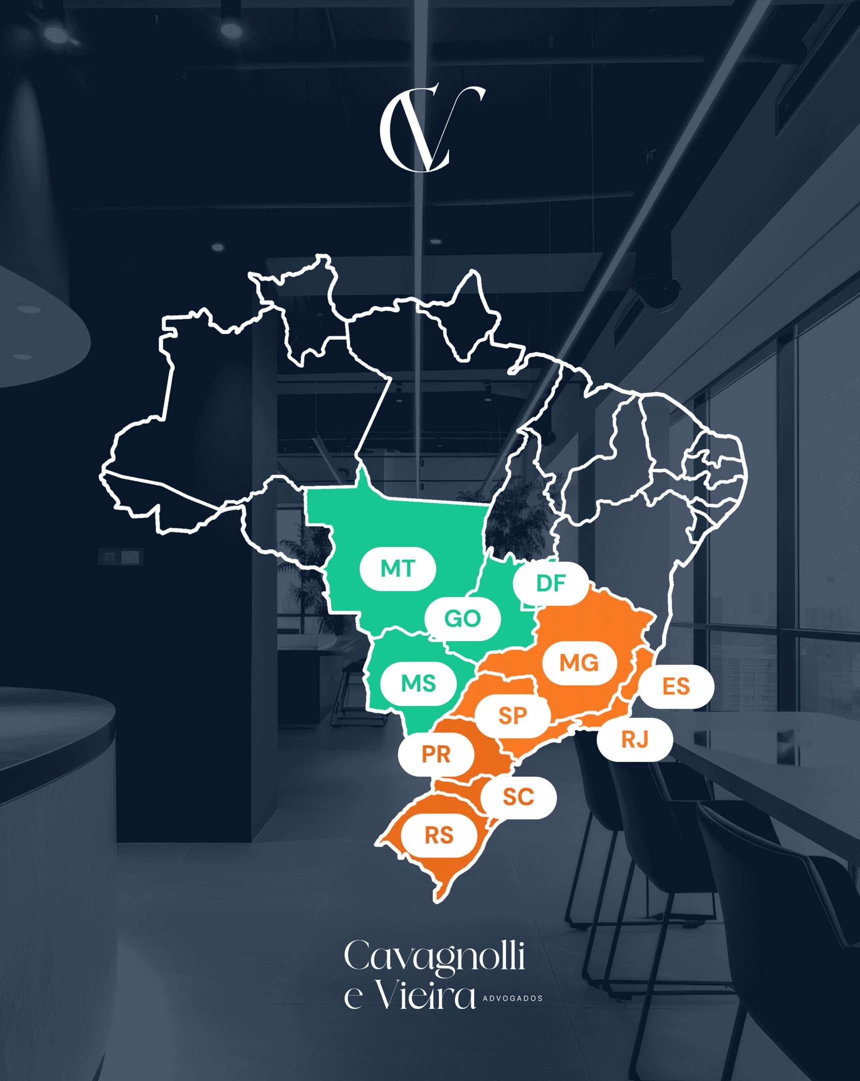 Atendemos no Sul, Sudeste e Centro-oeste.