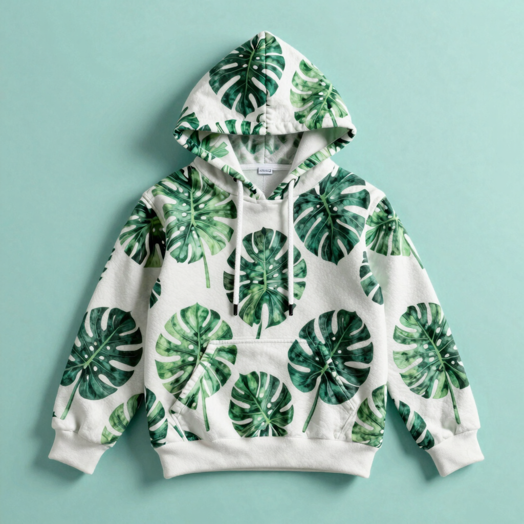 Sudadera con Capucha Monstera