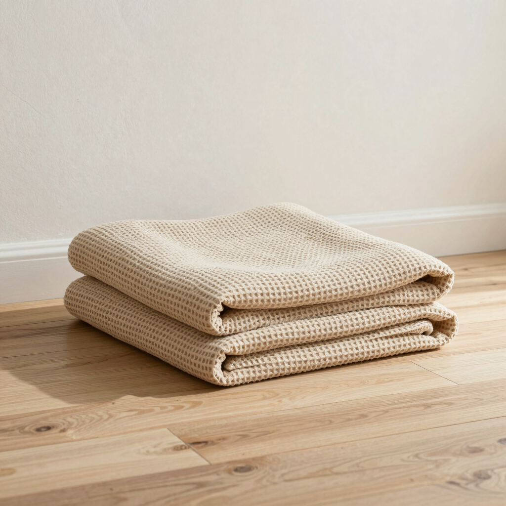 Waffle Knit Cotton Throw