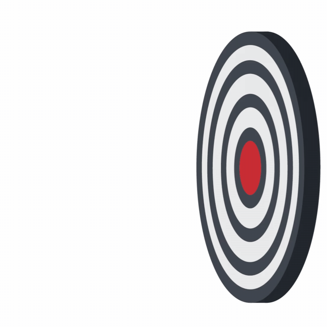 Lead magnet capture visual using target and darts