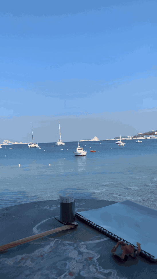 Cheers from Pollonia, Milos Greece
