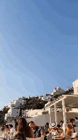 Utopia Cafe in Plaka, Milos Greece