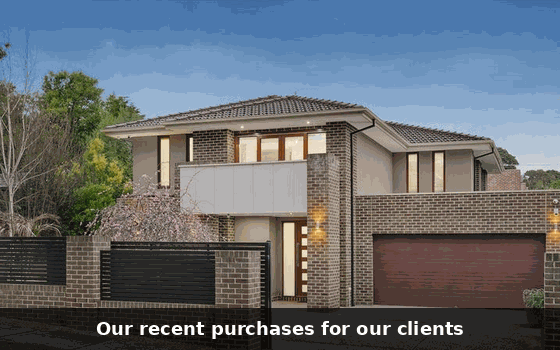 Our recent purchases for our clients