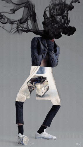 Benoît Daniel-Pham, George Redhawk, editorial, fashion collage, motion