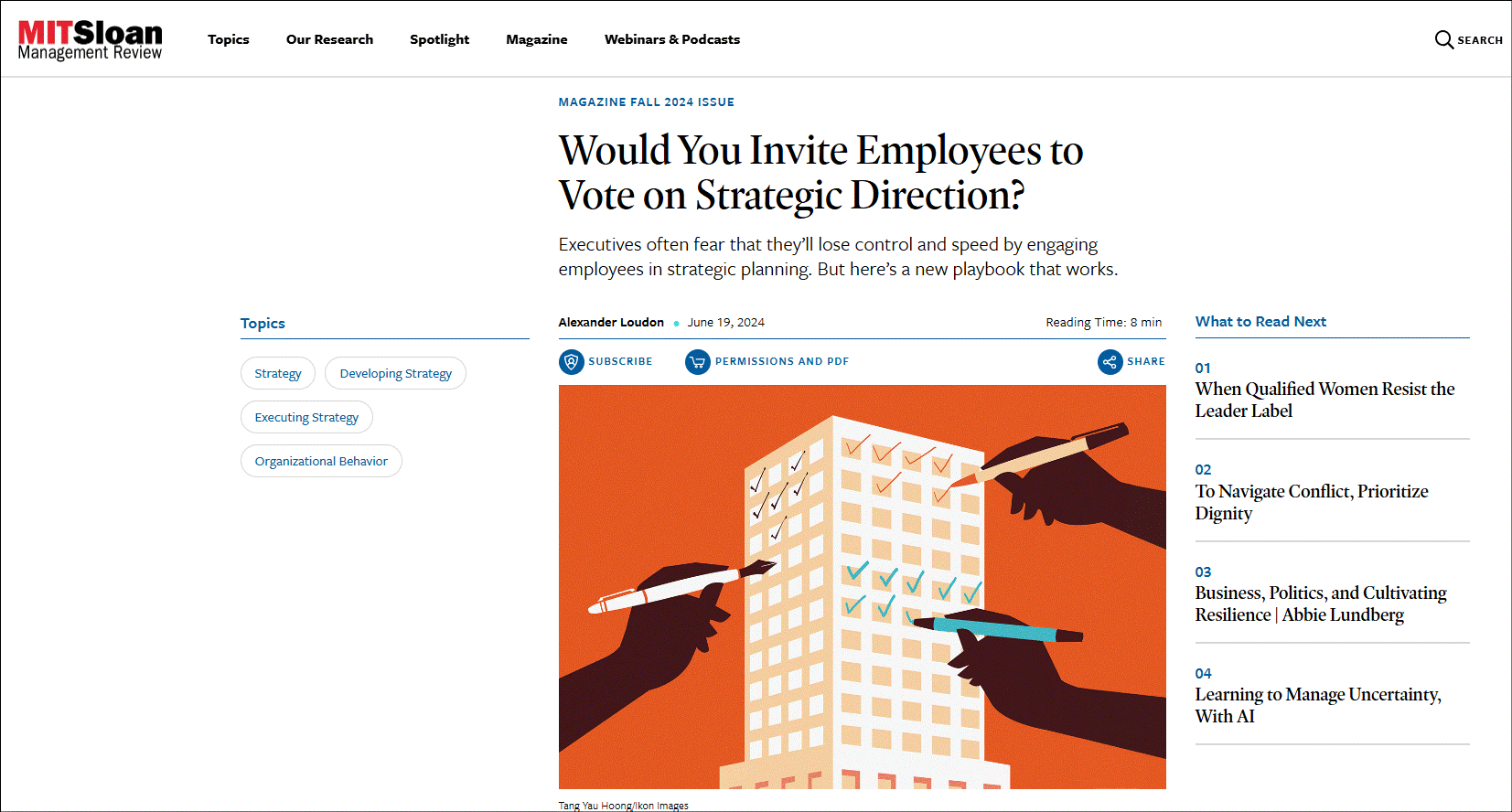 Engage employees in strategy development