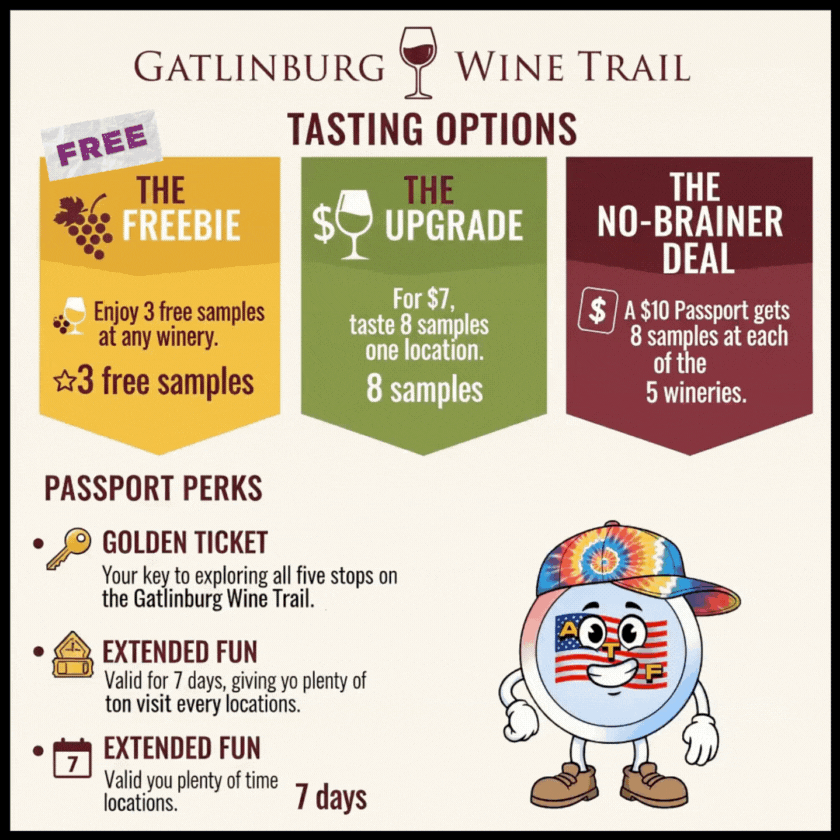 Gatlinburg Rocky Top Wine Trail, Old Mountain Wine Company