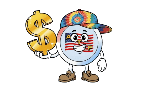 ATF Man point at dollar sign