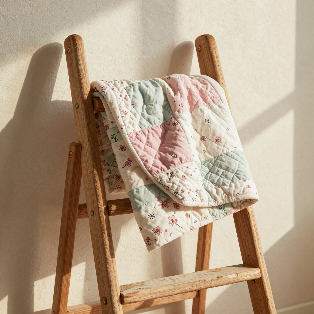 Cottage Meadow Baby Quilt