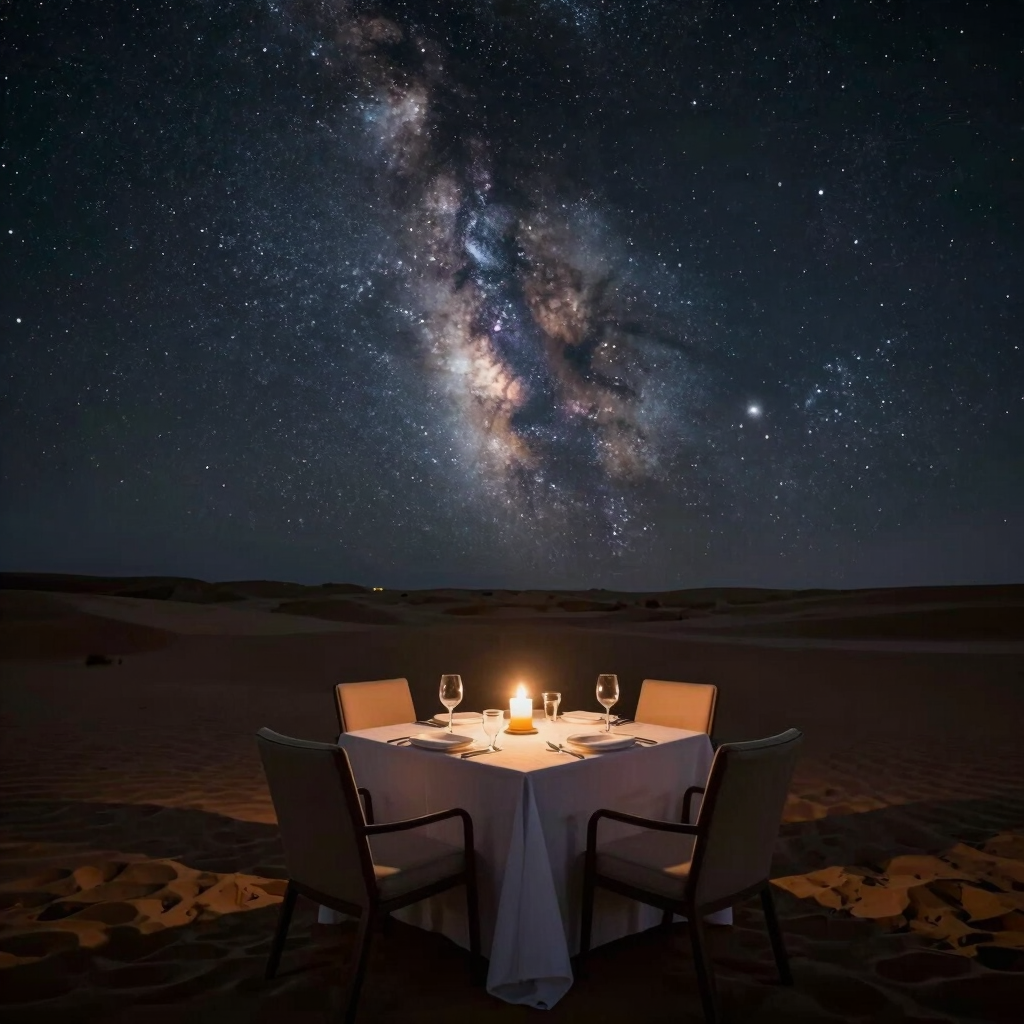 Desert Night Sky Stargazing Dinner