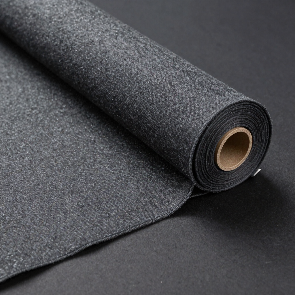 Charcoal Plain Venetian Wool