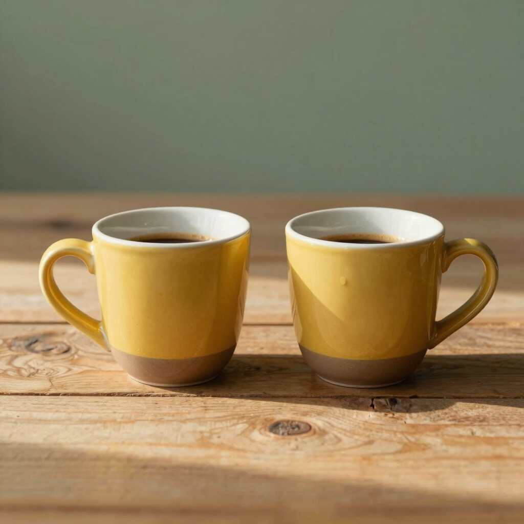 Chunky Mustard Espresso Cup Set